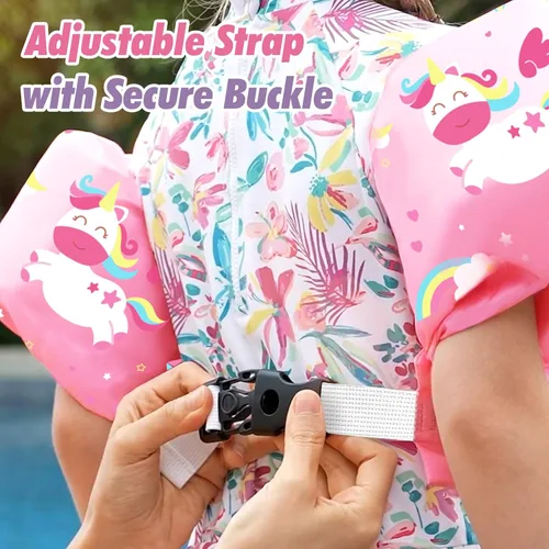 Miniatura 4 de HeySplash Chaleco de Natación para Niños, Flotadores de Piscina para Niños Pequeños, Chaleco de Natación para Niños con Correa Ajustable, Chaqueta