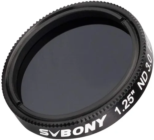SVBONY Filtro de telescopio SV139 Filtro de luna 0.1 por ciento de transmisión 1.25 pulgadas ND1000 Filtro de densidad nutritiva para telescopio