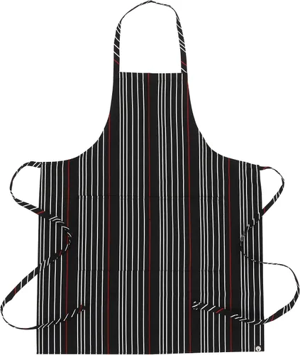 Miniatura 4 de Chef Works Delantal con babero a rayas unisex