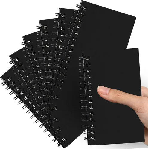 Miniatura 26 de Jutom 18 piezas de pequeños cuadernos en espiral, blocs de notas 3x5 a granel, pequeños cuadernos de bolsillo, mini blocs de notas con páginas
