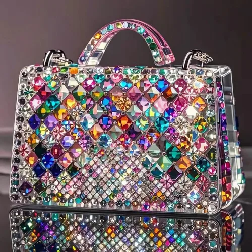 Miniatura 6 de 1000 gemas de cristal AB de diamantes de imitación coloridos, joyas de piedras preciosas acrílicas con parte trasera plana, manualidades para 00