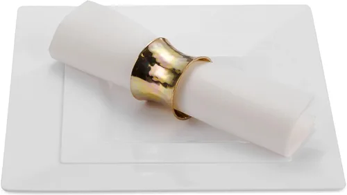 Miniatura 7 de BloominGoods 100 platos cuadrados desechables de plástico blanco, paquete de 100 platos cuadrados de plástico de 6.5 y 10 pulgadas de alta calidad