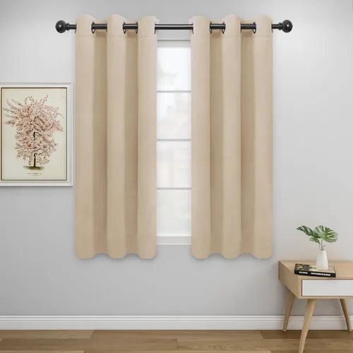 Miniatura 231 de Easy-Going - Cortinas opacas para dormitorio, aislamiento térmico sólido con ojales, cortinas de ventana para reducción de ruido, cortinas