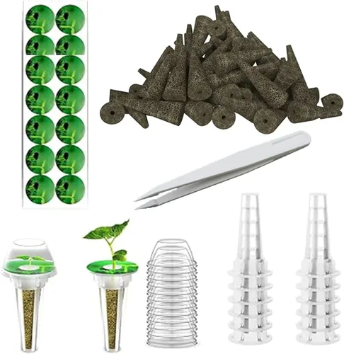 Haligo Kit de semillas de 64 piezas para Aerogarden, suministros hidropónicos para todos los sistemas de cultivo hidropónico de marcas, kit para