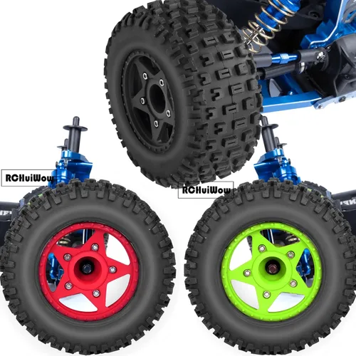 Miniatura 7 de Ruedas y neumáticos hexagonales RC de 0.472 in/0.551 in para camión escala 1/10, neumáticos de camión RC para 1/10 Slash 2WD 4 × 4 Senton Axia1 L0SI