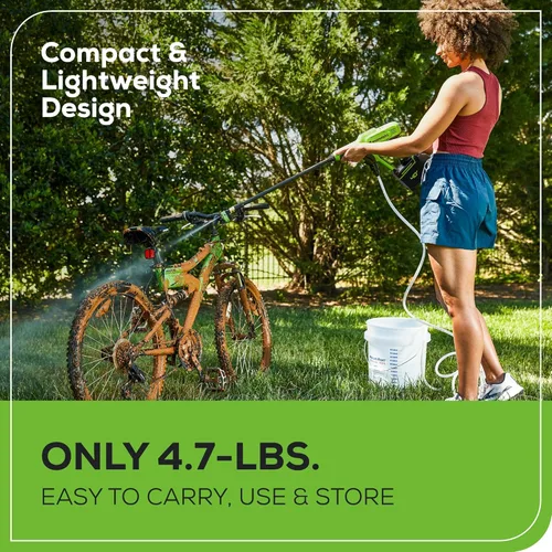 Miniatura 3 de Greenworks Limpiador de Alta Presión de 40V (600 PSI 0.8 GPM), Batería de 2Ah USB y Cargador Incluidos