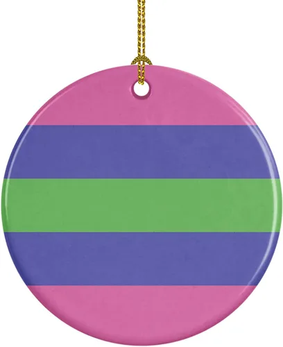 Caroline's Treasures Trigender Pride - Adorno de cerámica para colgar en el árbol de Navidad, para el hogar, Navidad, fiestas, regalo, 3 pulgadas,