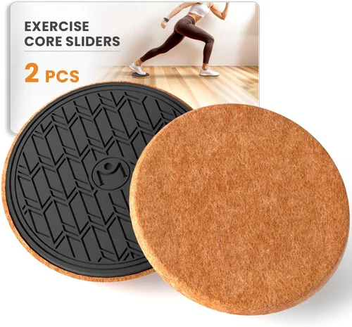 Sliders for Working Out, Floor Sliders for Exercise, Sliding Discs for Hardwood Floors – Core and Strength Training, Protects Floors, Ideal for Home