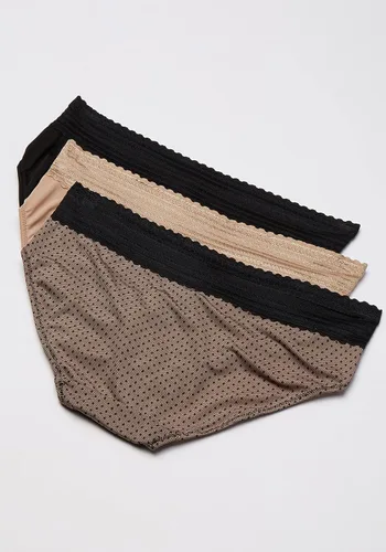 Miniatura 2 de Warner's Paquete múltiple de bragas hipster de algodón con encaje elástico para mujer