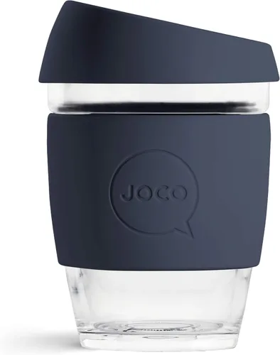 Miniatura 17 de JOCO Taza 4oz - Taza clásica reutilizable de vidrio de borosilicato eco-innovador - (Mood Indigo)