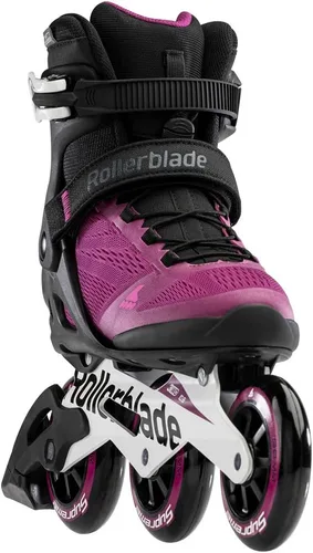 Miniatura 2 de Rollerblade Macroblade 100 3WD Patines en línea para mujer, color violeta y negro, patines en línea de rendimiento