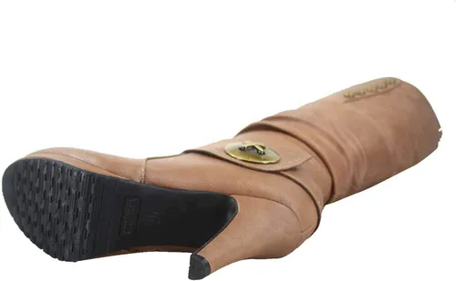Miniatura 3 de FZ-Win-45 Botas altas de tacón alto con plataforma y cremallera para mujer
