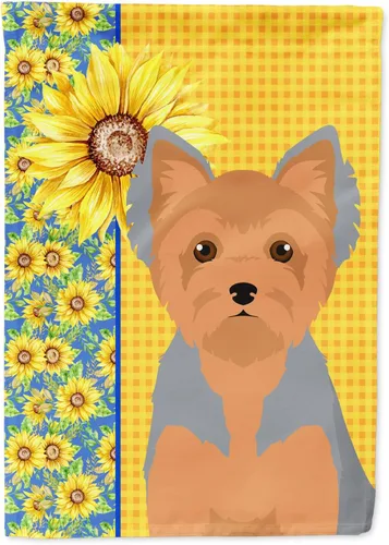 Miniatura 142 de Caroline's Treasures WDK5331CHF - Bandera de verano con diseño de girasoles rojos y blancos, manga grande, para porche, para colgar en la pared