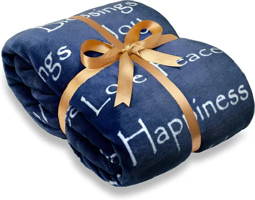 Chanasya Manta de Regalo Inspiradora de Amor y Alegría Premium - Acogedora, Cálida y Esponjosa Sherpa - Regalo Perfecto de Cuidado, Edificante,