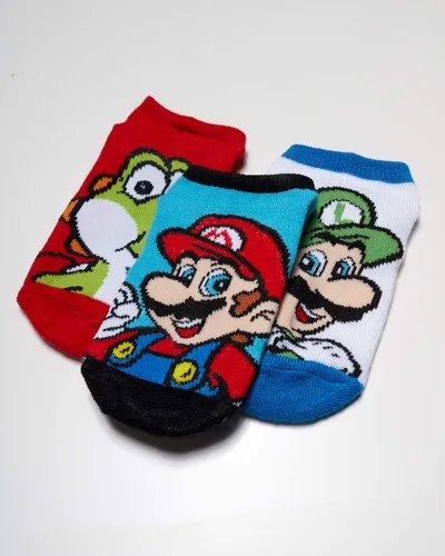Miniatura 4 de Mario Paquete de 5 calcetines invisibles Nintendo para niños