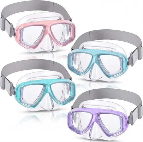 Miniatura 17 de Flutesan Gafas de natación para niños y jóvenes con cubierta para la nariz, correa elástica, máscara de buceo, natación, impermeable, gafas