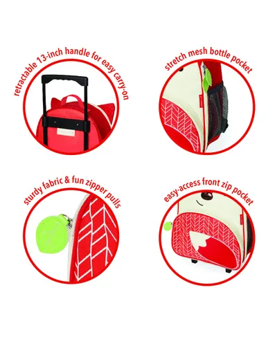 Miniatura 3 de Skip Hop Equipaje infantil con ruedas zoológico zorro