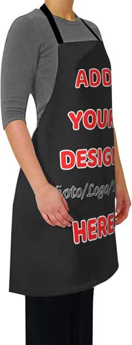 Miniatura 2 de Delantal unisex personalizado delantal de cocina personalizado Delantal de cocina Personalizar Nombre Imagen Parrilla Cocinero Delantal de Chef