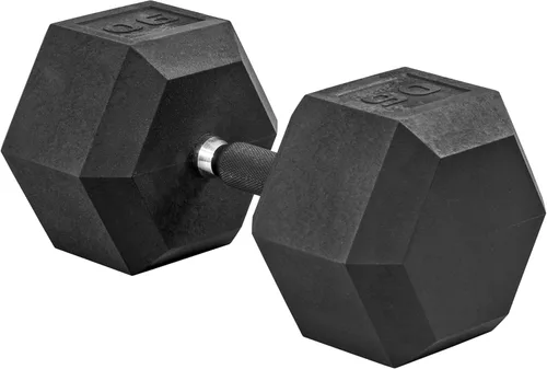 Miniatura 82 de CAP Barbell Peso de la mancuerna hexagonal recubierta, individual, 10-120 libras, múltiples opciones