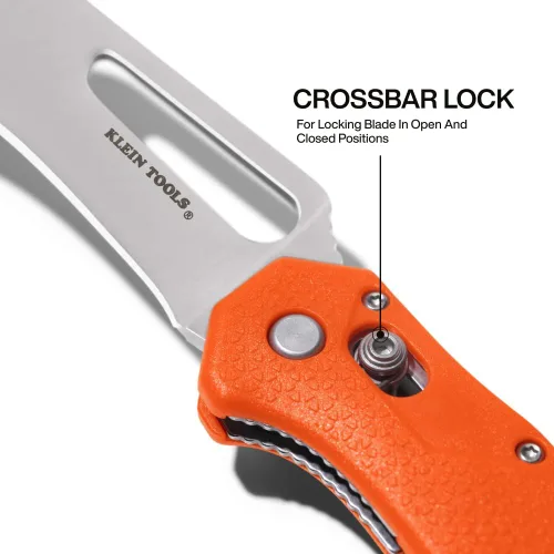 Miniatura 3 de KLEIN TOOLS Electrician's Pocket Knife, EDC Folding Knife with Stainless Steel Blade For Cable And Line Work, Deep-carry Pocket Clip and Lanyard Hole