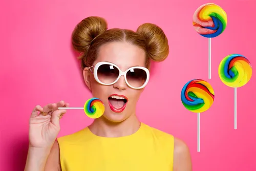 Miniatura 7 de The Dreidel Company Paleta Rainbow Swirl con sabor a fruta mixta, envuelta individualmente, 1.5 pulgadas Swirl Pop (paquete de 24)