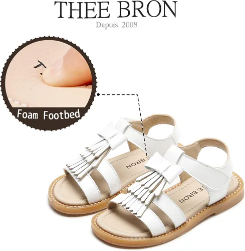 Miniatura 195 de THEE BRON Sandalias cómodas para niñas, zapatos para niños, sandalias rellenas