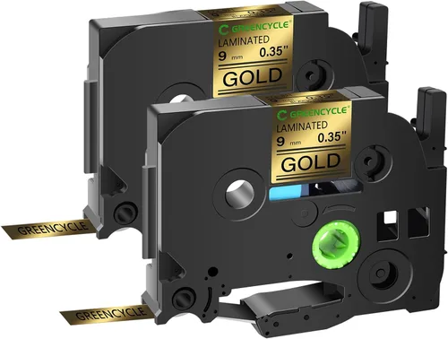 Miniatura 57 de GREENCYCLE TZe-111 - Cinta adhesiva transparente laminada de 0.23 pulgadas compatible con Brother P-Touch TZ-111 TZe111, cinta negra sobre