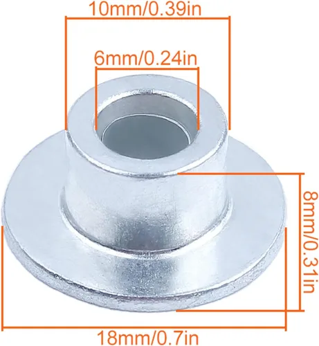 Arandela del buje de la manija del freno de cadena 503775201 se adapta para Husqvarna 385 362 365 371 372, buje de la manija del freno