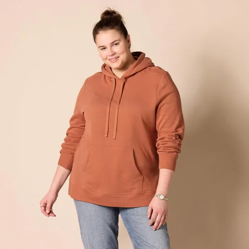 Miniatura 6 de Tienda Essentials - Sudadera tipo túnica de felpa de rizo con capucha para mujer