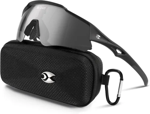 Miniatura 17 de suoso Gafas de sol deportivas de ciclismo para hombre: gafas de sol polarizadas ligeras con protección UV para jóvenes, béisbol, softbol, correr