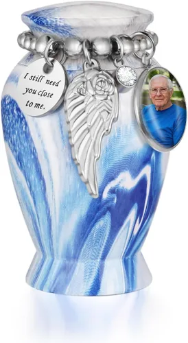 Miniatura 38 de Dletay Urnas pequeñas para cenizas humanas, recuerdo de 2.85 pulgadas, mini urna de cremación conmemorativa para mujeres y hombres, urnas funerarias