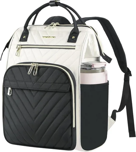 Miniatura 20 de VANKEAN Mochila para laptop de 15.6 pulgadas para mujer, bolsa de trabajo de computadora de moda, mochila impermeable de gran capacidad, mochila