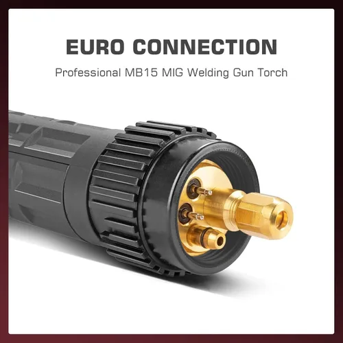 Miniatura 2 de ARCCAPTAIN MB15 15AK MIG - Antorcha para pistola de soldadura MIG, repuesto para antorcha MB15 MIG, conexión Euro para MIG200, MIG200FIT