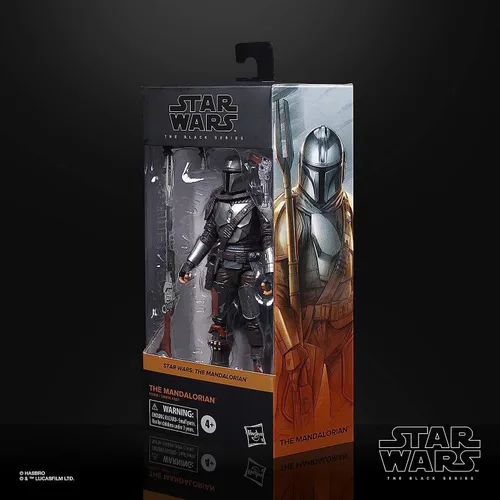 Miniatura 2 de Figura de juguete Star Wars Serie The Black, The Mandalorian de acción, pieza de colección a escala de 15cm, juguetes para niños a partir de 4 años
