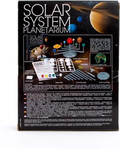 Miniatura 2 de 4M: Planetario del sistema solar - Ensambla tu propio modelo de 11.8", ensamblaje por piezas, pintura que brilla en la oscuridad, kit