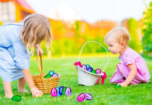 Miniatura 8 de The Dreidel Company Huevos de Pascua rellenables (paquete de 24) de colores metálicos brillantes con bisagra, huevos de Pascua de plástico a granel