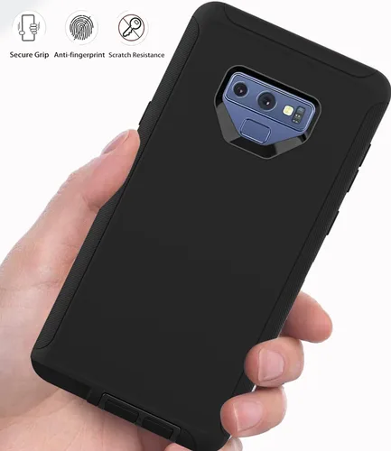Miniatura 6 de Funda para Samsung Galaxy Note 9, a prueba de caídas, a prueba de golpes, resistente, funda protectora para Samsung Note 9, 6.4 pulgadas (negro)