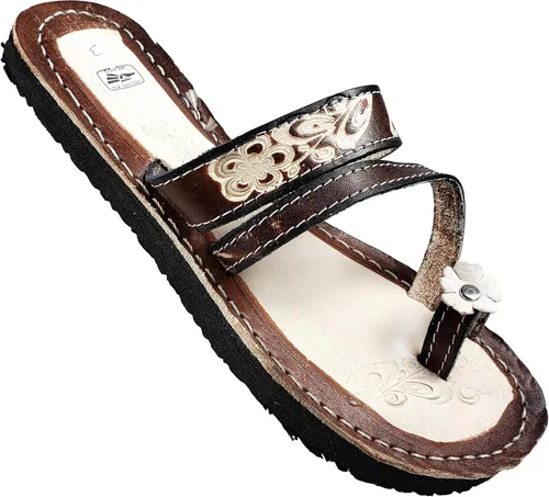 Miniatura 5 de Sandalias Mexicanas de Piel para Mujer Huarache de Piel Hecho en México
