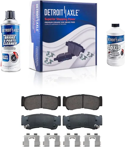 Miniatura 60 de Detroit Axle - Pastillas de Freno para Nissan Altima Sentra 350Z Juke INFINITI G35, Pastillas de Freno Cerámica Delanteras y Traseras Reemplazo