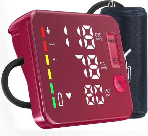 Miniatura 10 de GUAEVER Monitor de Presión Arterial Recargable Monitores de Presión Arterial para Brazo Superior para Uso Doméstico Pantalla Grande Máquina Bp