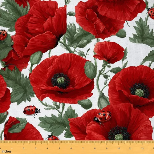 Miniatura 45 de Feelyou Tela de Flores Groovy por Yarda 1 Yarda Niños Retro Floral Boho Tela de Tapicería para Sillas para Niños Niñas Adolescentes Años 70 Hippie