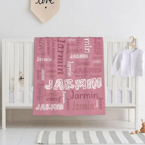 Miniatura 2 de Manta de bebé personalizada para niñas, manta suave personalizada con nombre para recién nacidos, niños pequeños, cumpleaños, artículos esenciales
