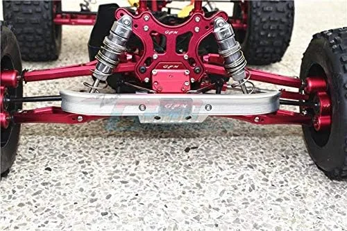 Miniatura 2 de GPM Para Arrma Outcast 6S BLX/NOTORIOUS 6S BLX Piezas de actualización de aluminio parachoques delantero - 1 juego de plata