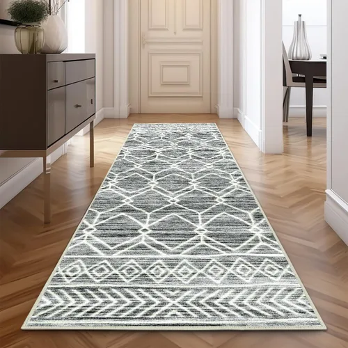 Miniatura 44 de jinchan Alfombra marroquí de pasillo 2x10 para pasillo - Alfombra de pasillo para cocina bohemia lavable a máquina, alfombra moderna suave, Boho