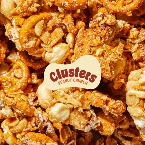 Miniatura 3 de Nature’s Garden Clusters de maní crujiente, bolsa de 32oz – Grandes bocados de mezcla de frutos secos y pretzel con almendras, nueces pecanas