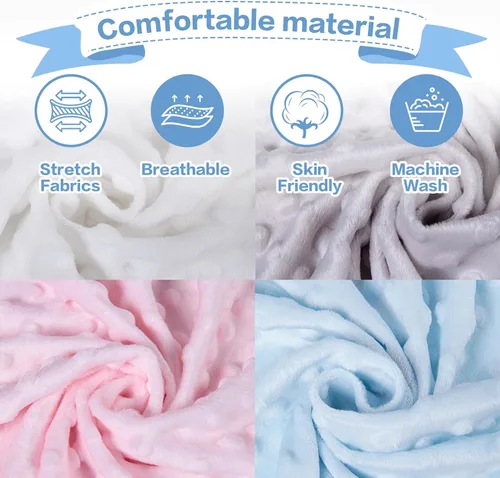 Miniatura 6 de Manta de bebé personalizada para niños, manta de bebé personalizada con nombre, franela suave con respaldo de puntos de doble capa, manta de Tortuga