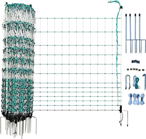 RentACoop Valla eléctrica de red para aves de corral, recinto eléctrico para aves de corral para pollos, patos, pavos - Adecuado para pollos de 4