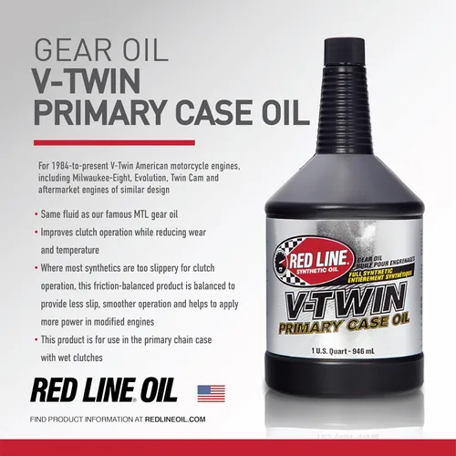 Miniatura 3 de Red Line 42904 V-Twin - Aceite para caja primaria, para uso con UTV, ATV y motos deportivas, 1 cuarto de galón (paquete de 12)