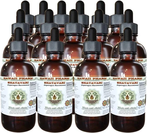Miniatura 5 de Shatavari Extracto líquido sin alcohol, suplemento natural de glicerita de raíz de Shatavari (Asparagus Racemosus), Hawaii Pharm, EE. UU., 32 onzas