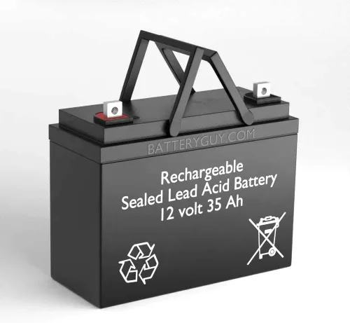 Miniatura 2 de BatteryGuy Batería de plomo ácido sellada recargable de 12V 35Ah (cantidad de 4)